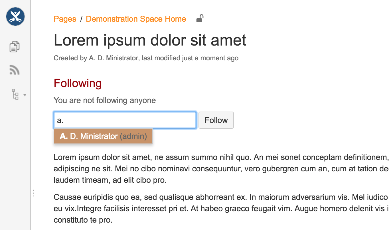 brown page menu items