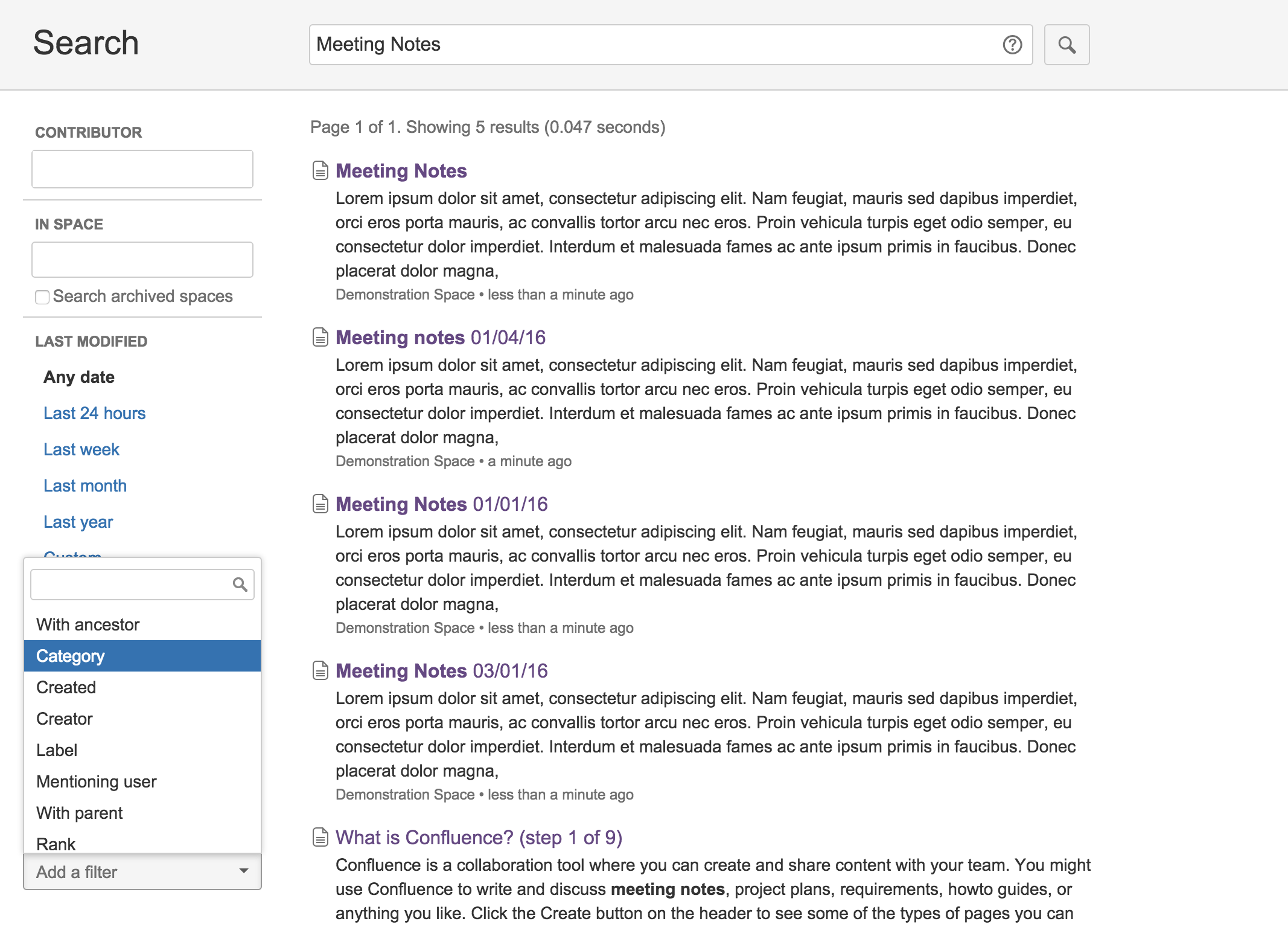 custom search and macro filters