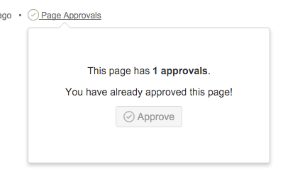 page approval system