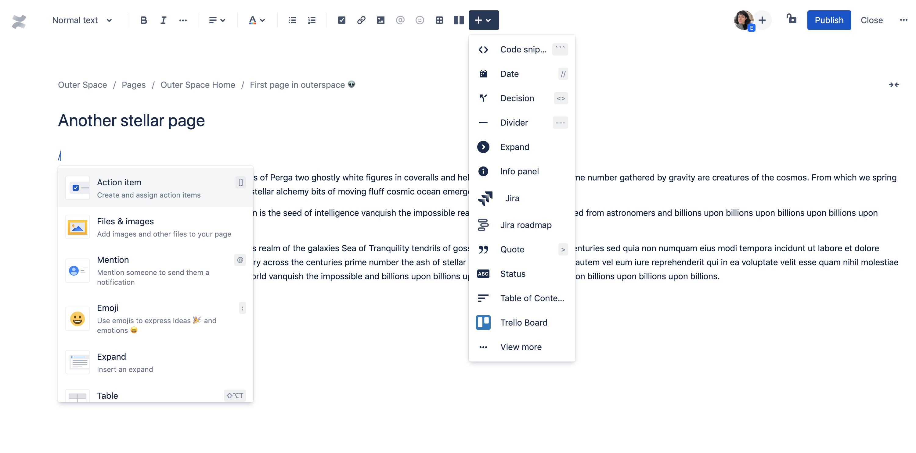 Insert and autocomplete macro menus in editor