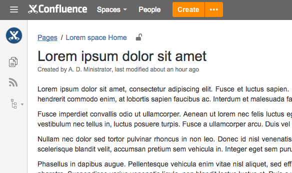 orange create button