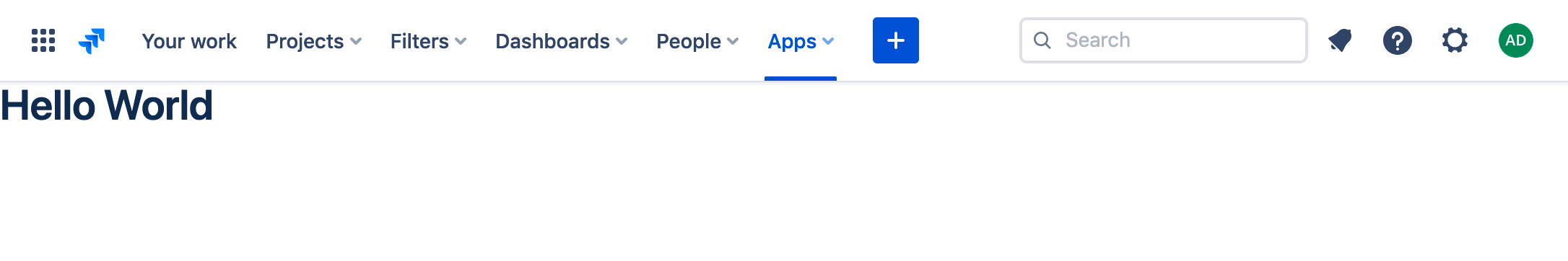 The Jira Hello World app