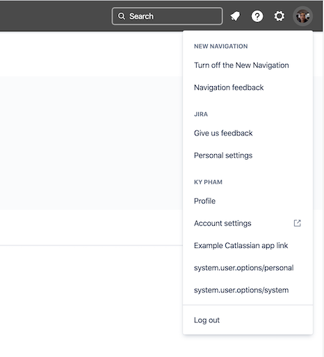 project navigation overview