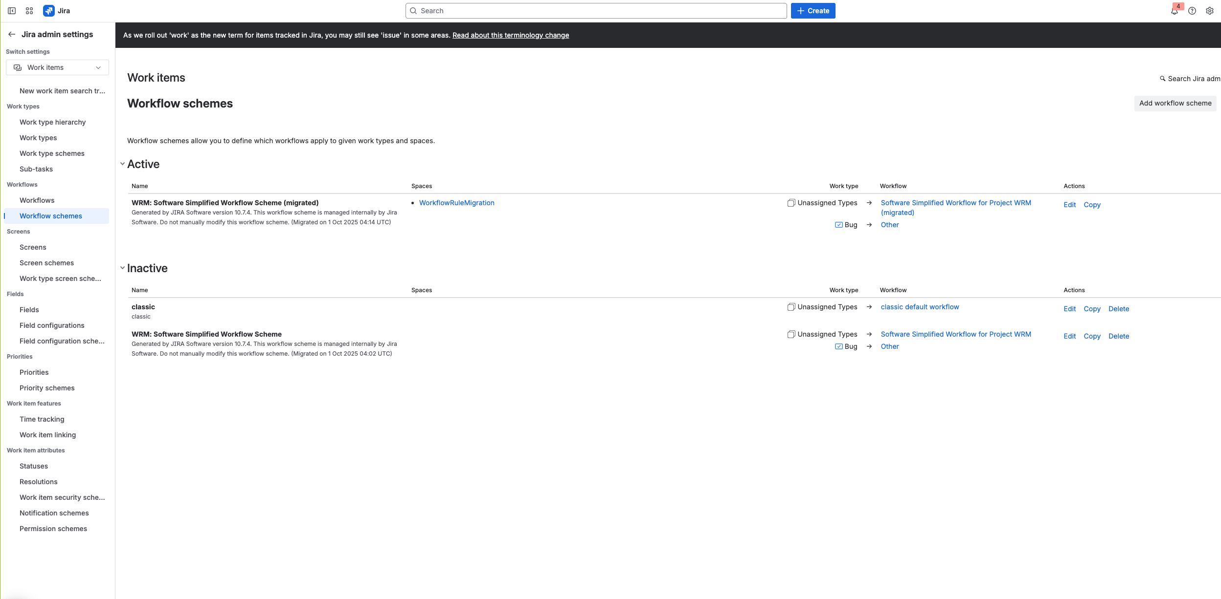 Check successful setting 