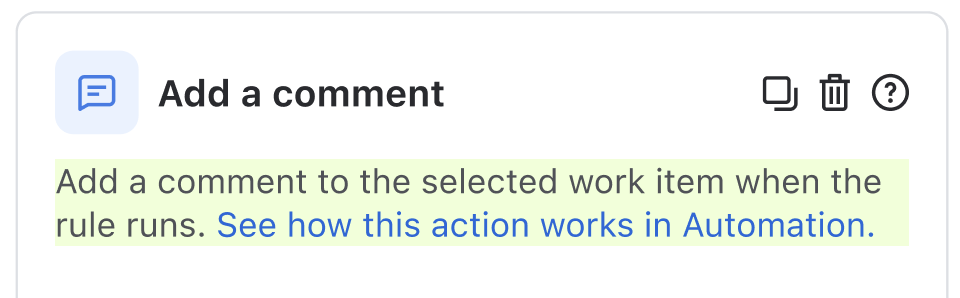 Example of correctly formatted action name