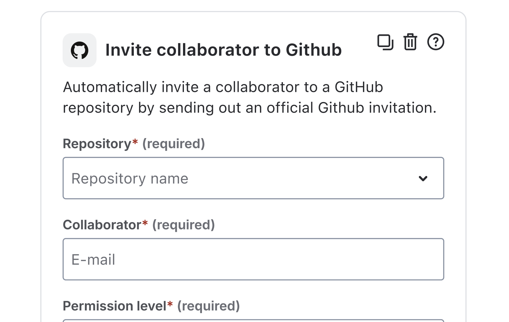 Example of correctly formatted action name