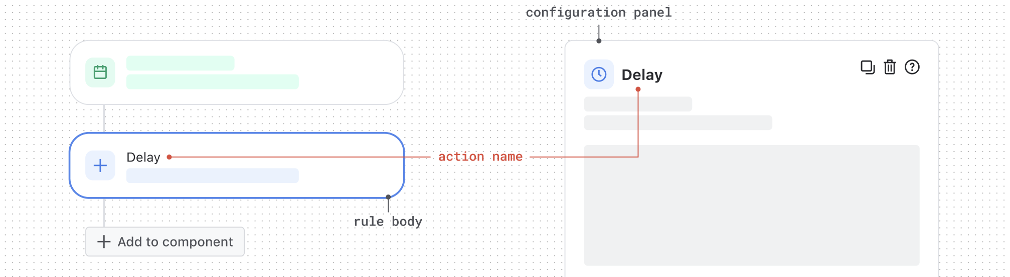 Example of clean, flat configuration panel using ADS components