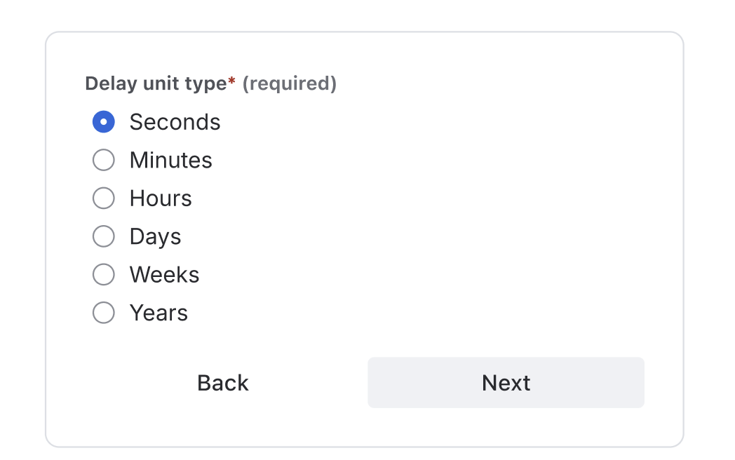 Example of too many radio buttons (should use dropdown)