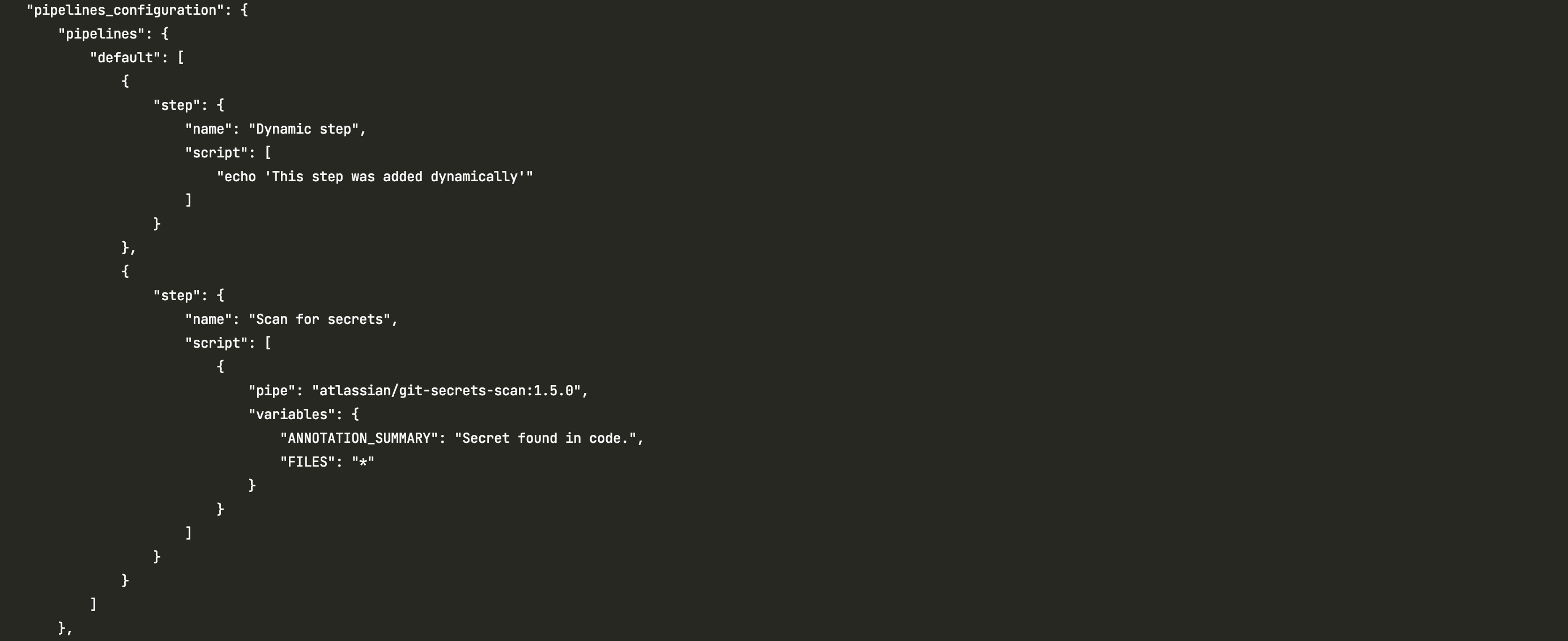 The added step configuration appears in the tunnel log