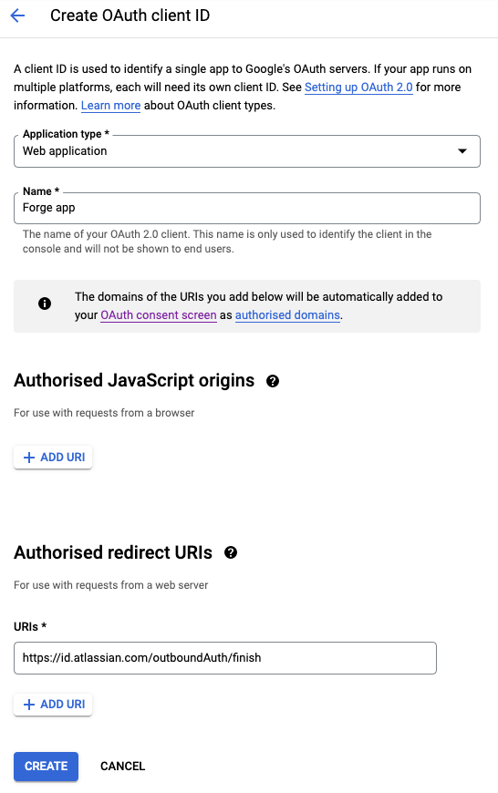 Google console