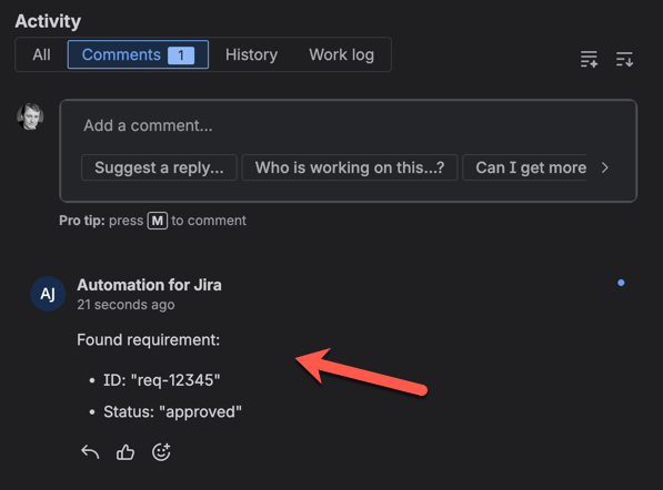 Test the automation rule