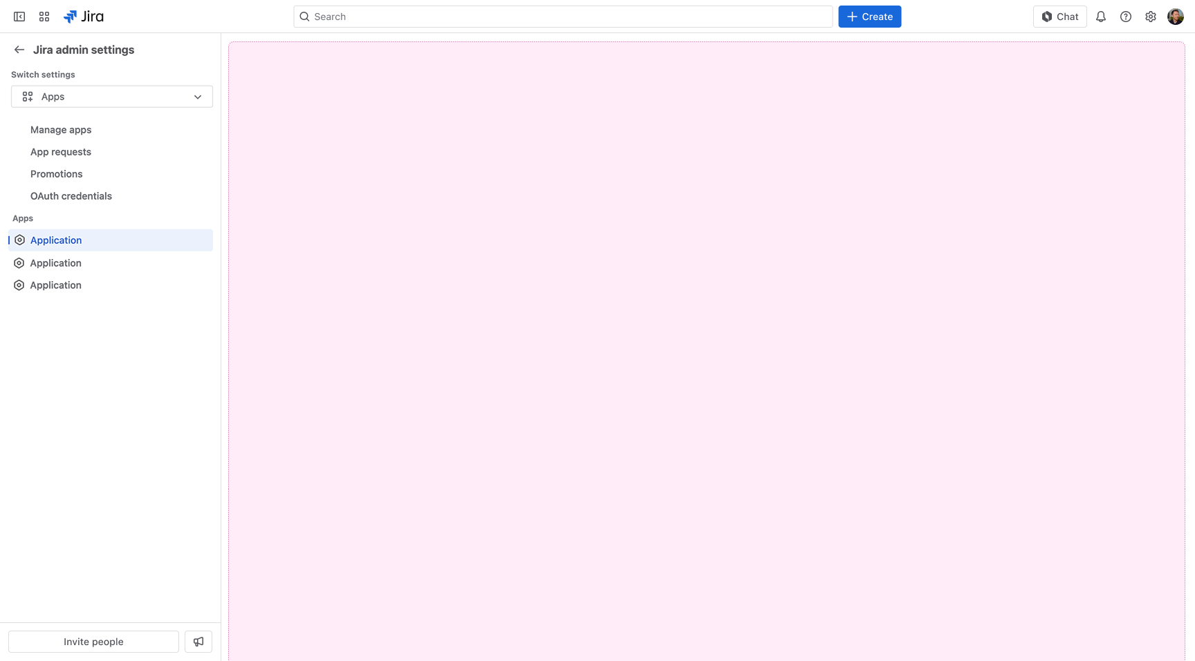 Apps with single admin page