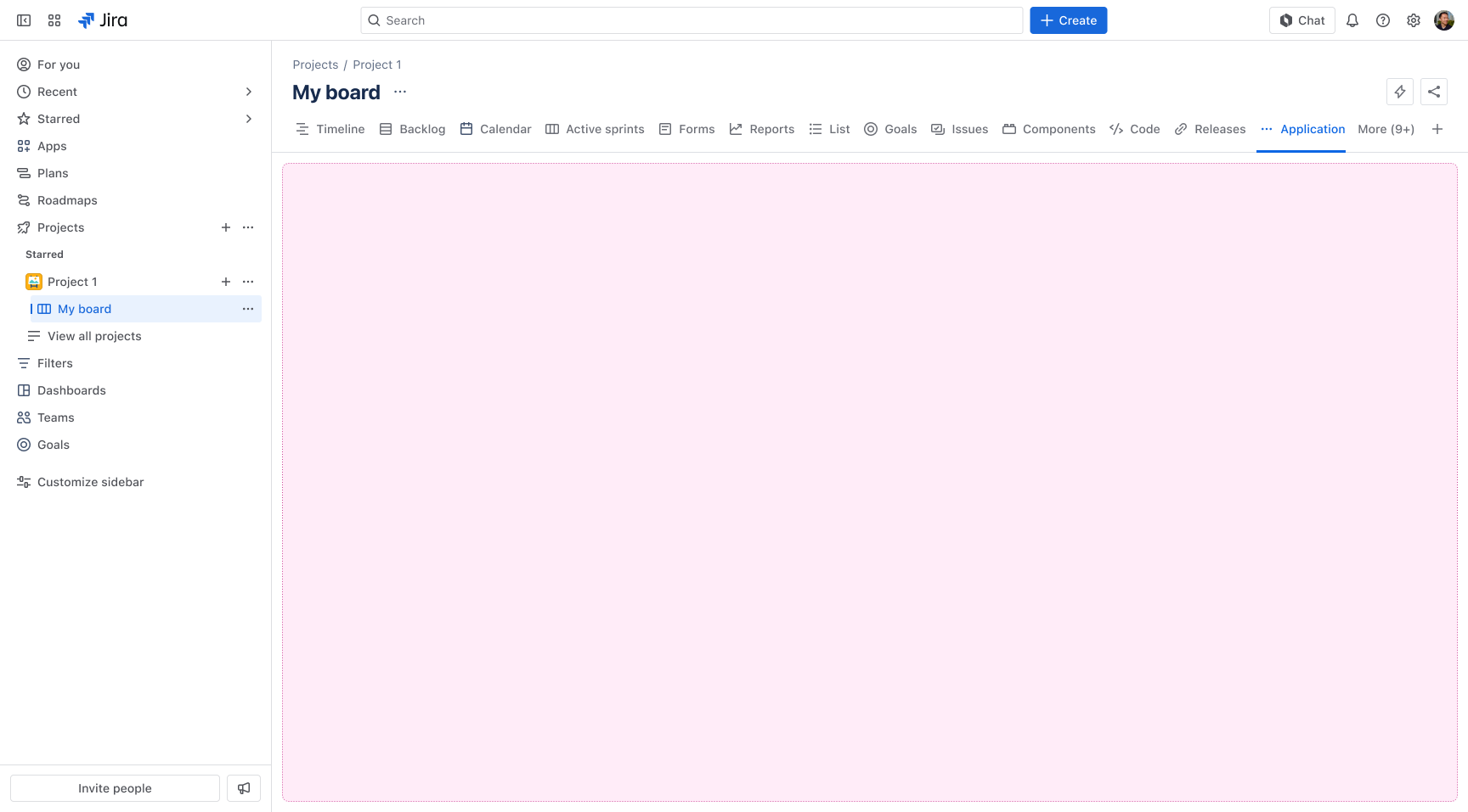 Project pages navigation