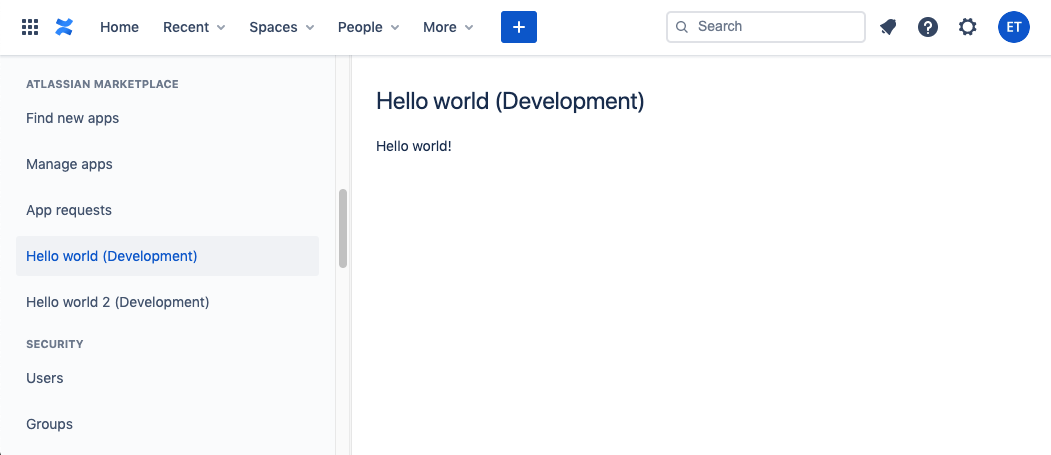 Example of a Global settings with the above sample code