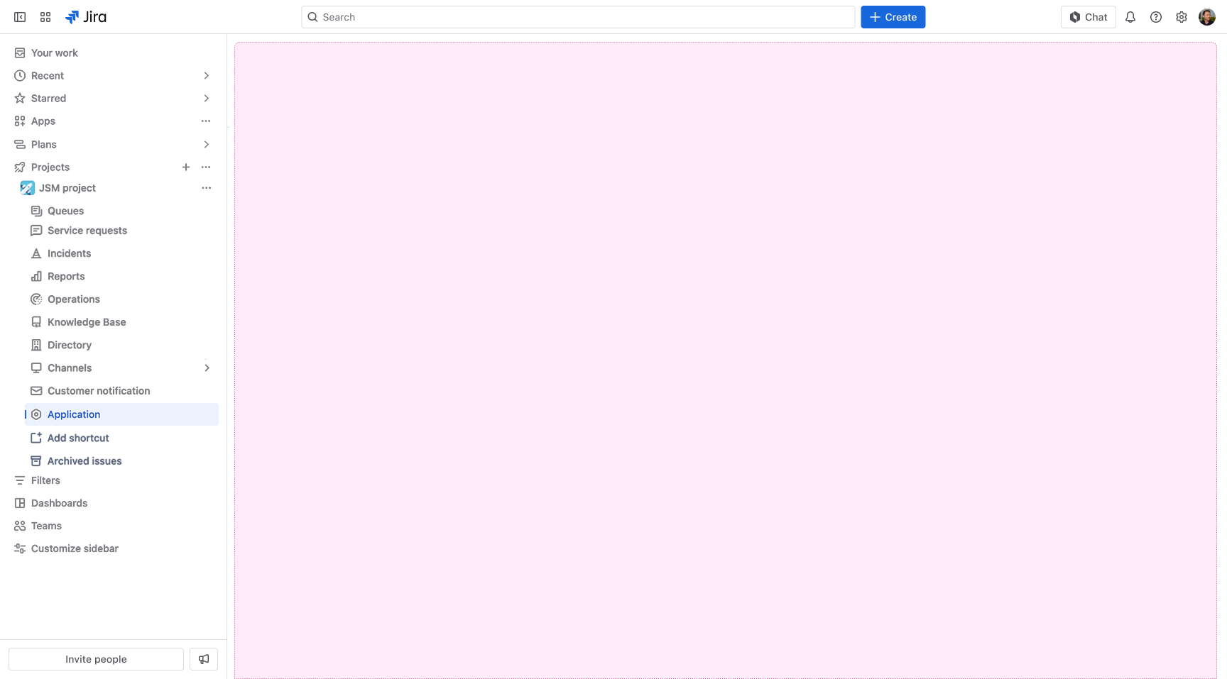 Example of a project page - JSM