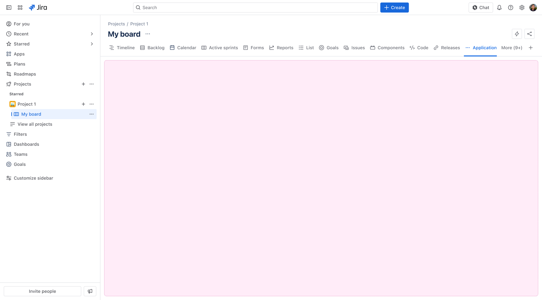 Example of a project page