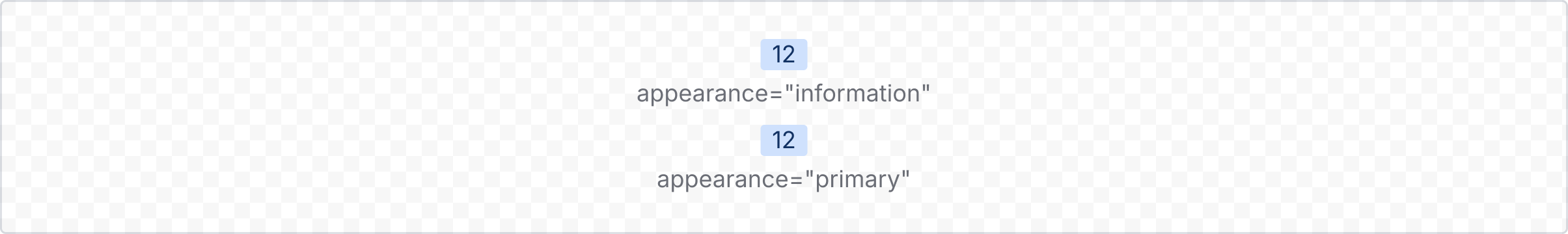 Example image of a rendered information badge