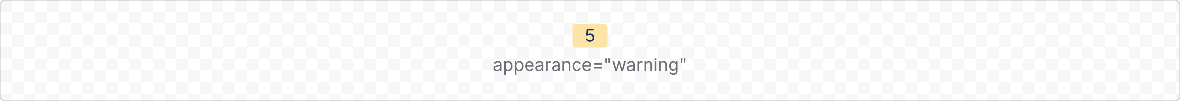 Example image of a rendered warning badge