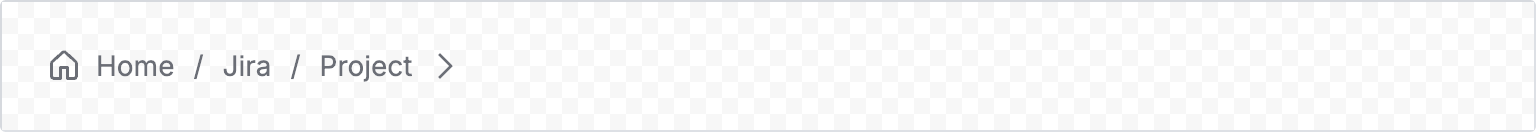 Example image of rendered breadcrumbs with icons