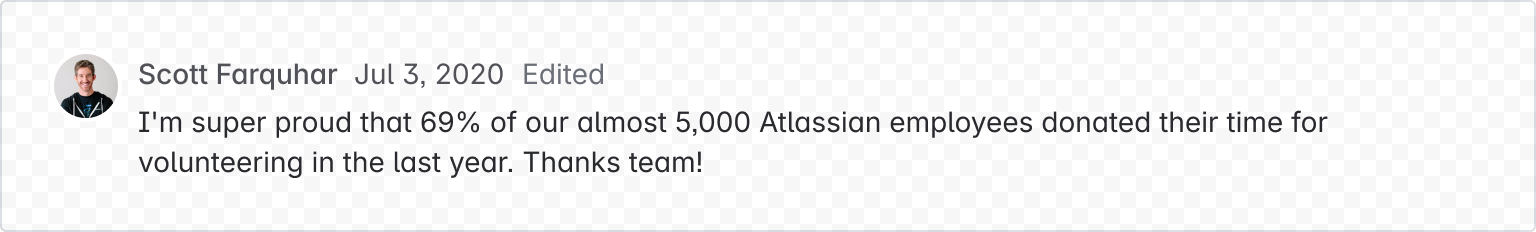 Example image of a comment with edited text