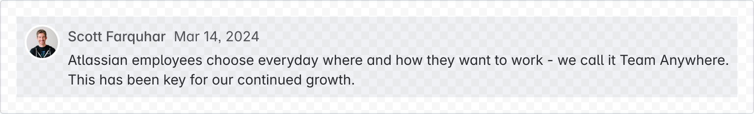 Example image of a highlighted comment