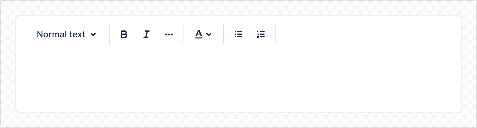 Example image of comment editor with custom features