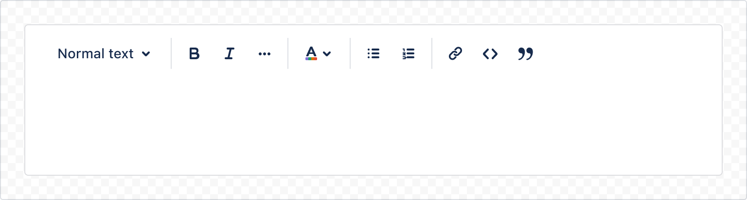 Example image of comment editor