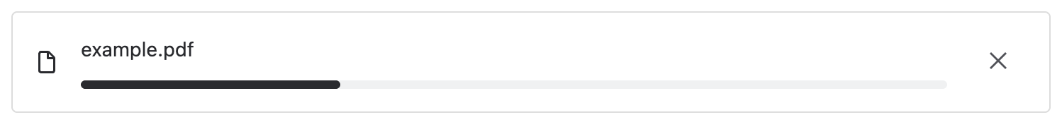 Example image of empty state with custom heading level