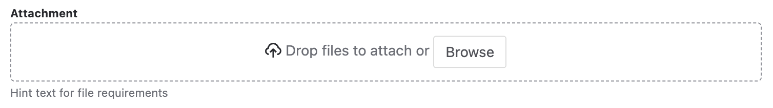 Example image of file picker with additional elements