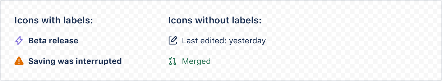 Example image of icon with label