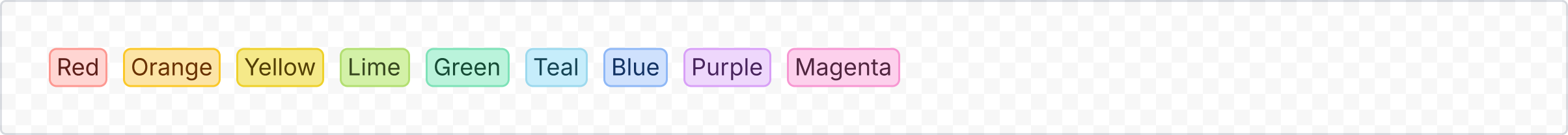 Example image of a accent color lozenges