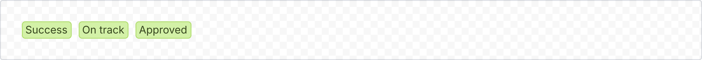 Example image of a success lozenge