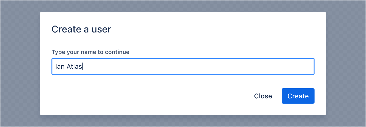 Example image of a rendered modal form