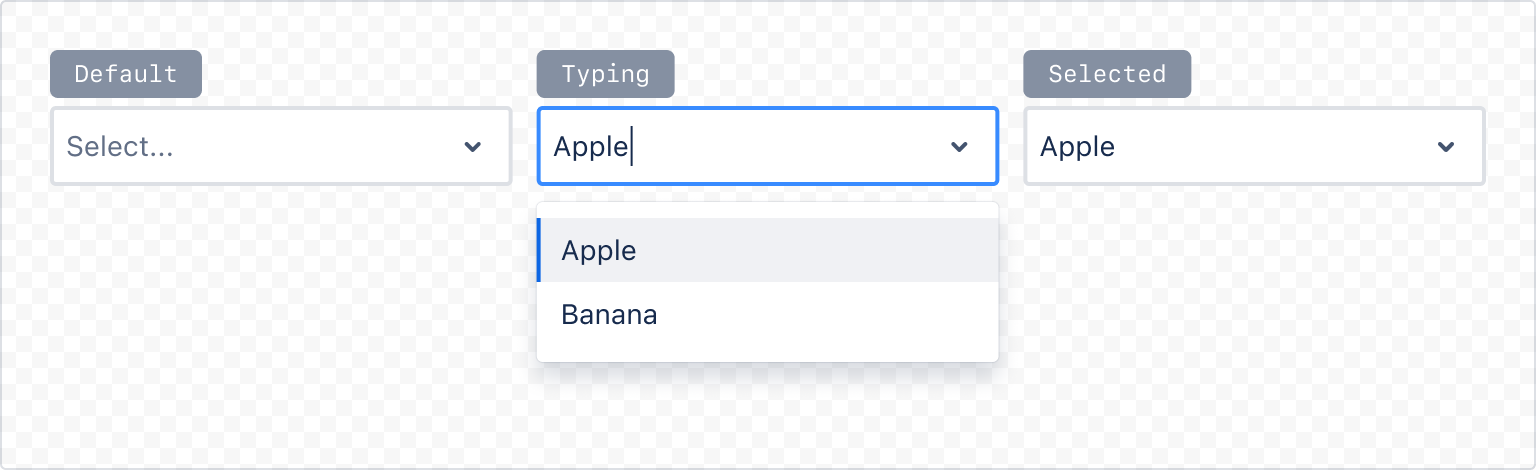 Example image of select component