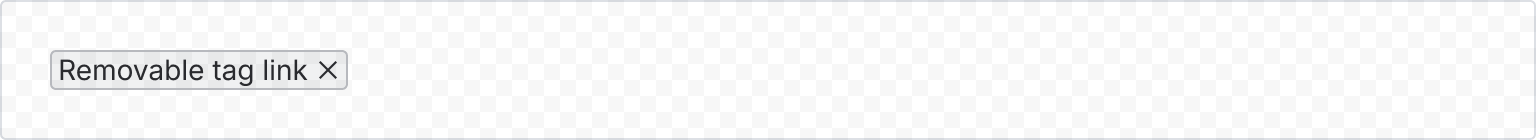 Example image of a removable link tag