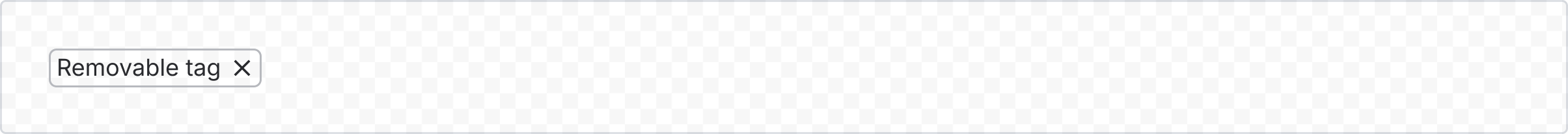 Example image of a removable tag