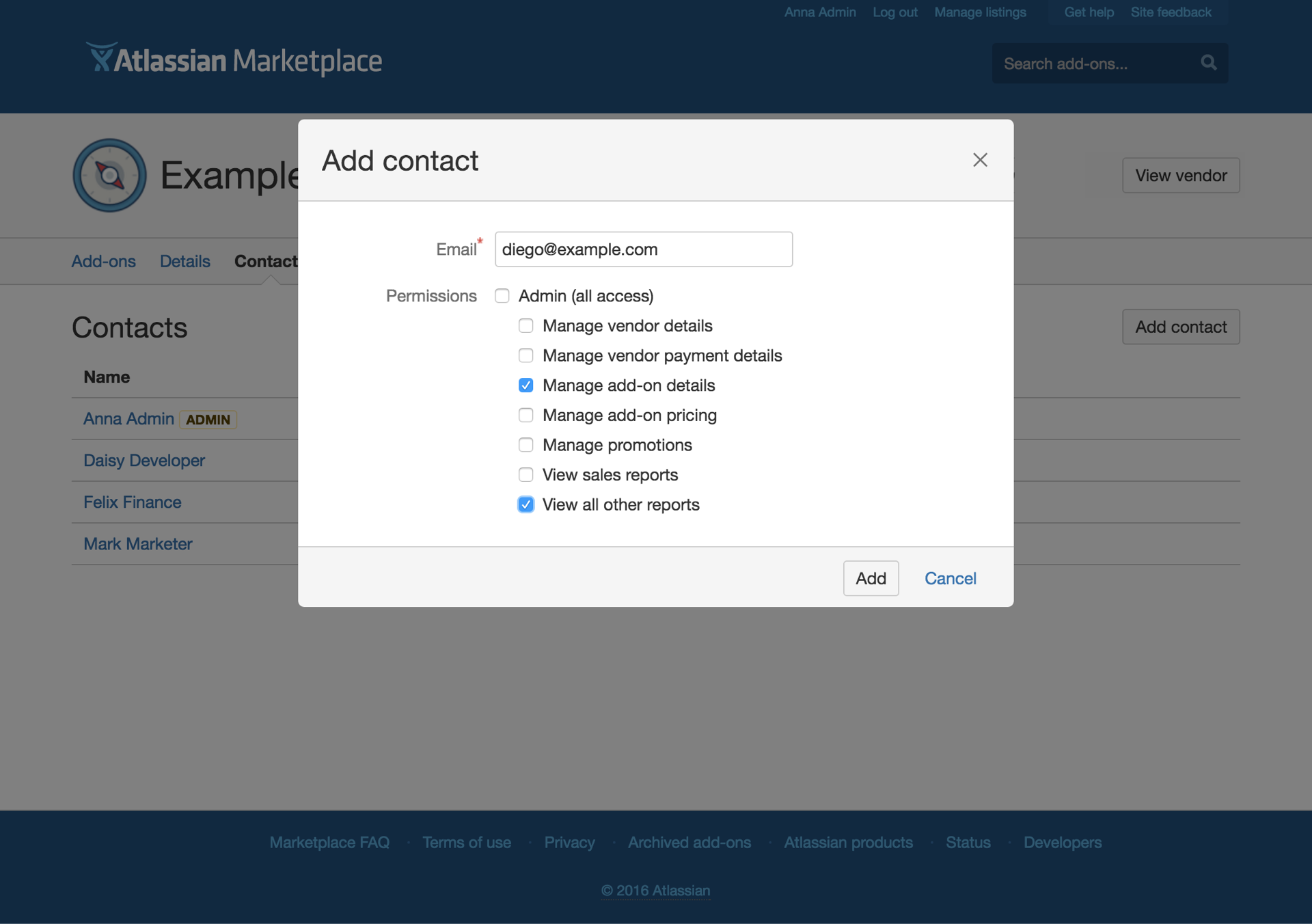 add contact