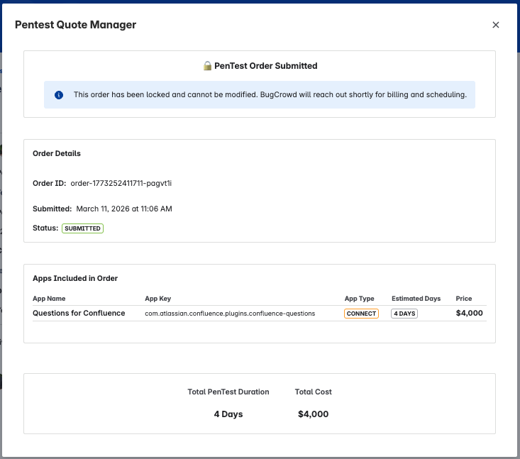 Step 6: Submit order