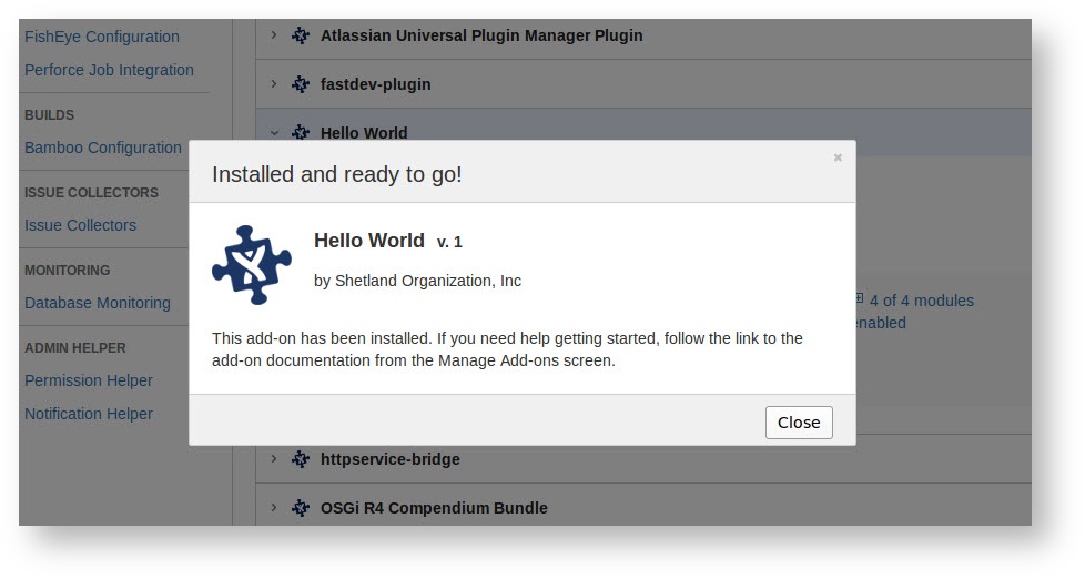 install success