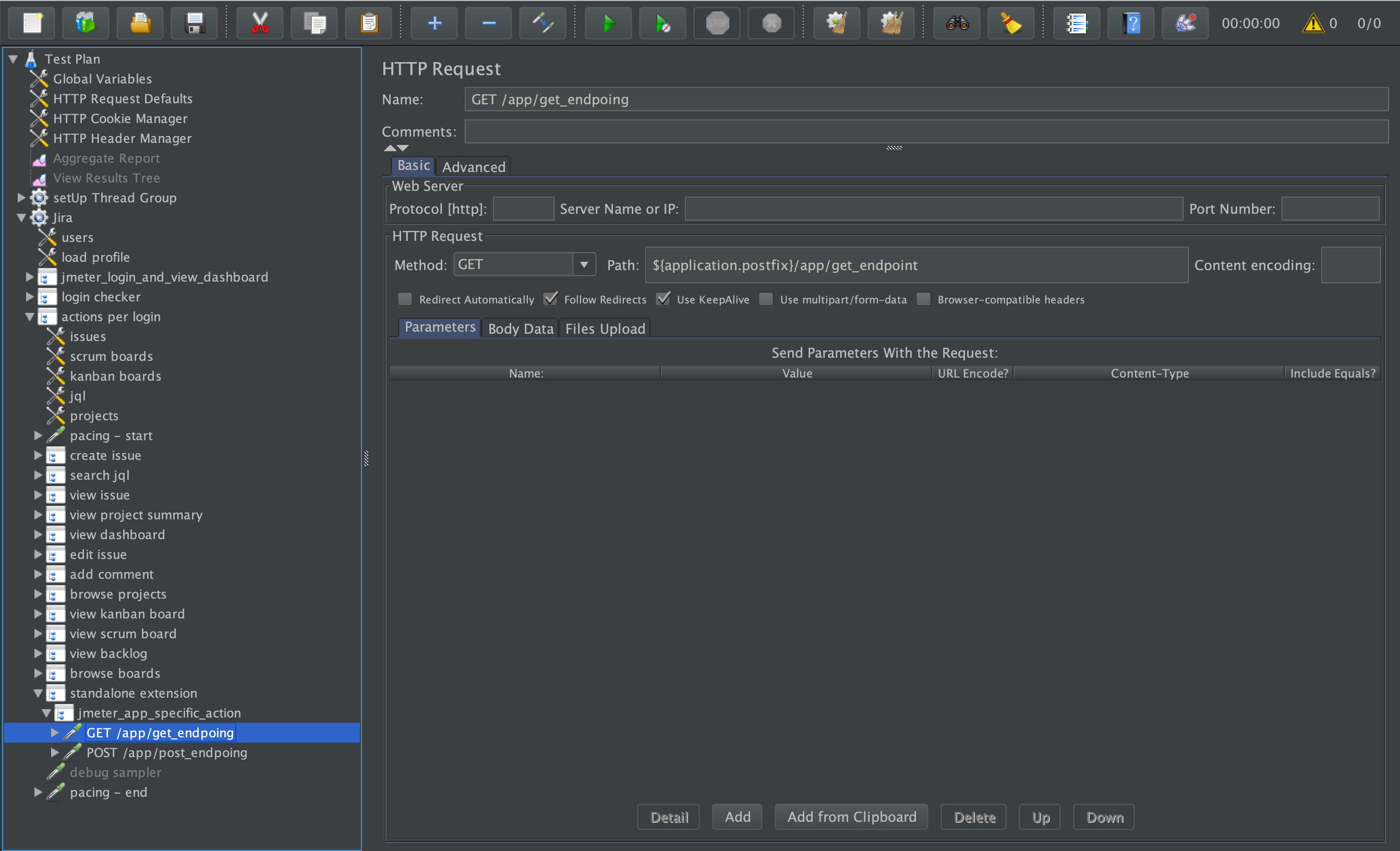 Jira JMeter standalone GET