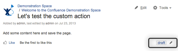 Confirm the label was applied